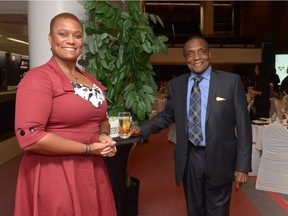 Georgette Reed and George Reed at the George Reed Foundation Mosaic Gala held at the Conexus Arts Centre in Regina on Sunday.