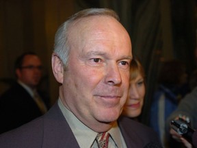 Former Saskatchewan Premier Grant Devine at the opening of the legislative session in 2007.
