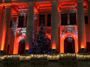 The Christmas Lights Across Canada event was held at the Legislative Building in Regina on Thursday.