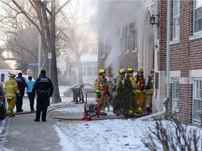 The Regina Fire and Protective Services, Regina Police Service and EMS were all on the scene of a fire in the bottom floor of an apartment on the 2900 block of 14th Ave. in Regina.