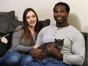 Regina is home for Ashley and Xavier Fulton and their cat Zoey.