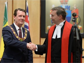 REGINA, SASK :  November 7, 2016  --  Mayor Michael Fougere and council were sworn in at City Hall in Regina. TROY FLEECE / Regina Leader-Post