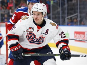 Regina Pats centre Sam Steel had two goals and one assist in Tuesday's 6-2 win over the Medicine Hat Tigers.