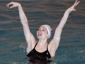 Kenzie Priddell has made a splash in the pool as a synchronized swimmer.