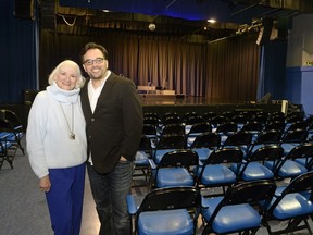 Carol Gay Bell and Danny Balkwill at Saskatchewan Express theatre in Regina.Carol Gay Bell is retiring as artistic director of Saskatchewan Express, which she founded in 1980. She will stay on as general manager, as Balkwill takes over the company's artistic direction in January.