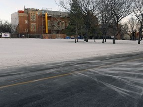 This area west of Darke Hall is the site where the new Conexus Credit Union Office building will be situated on Wascana Centre land.