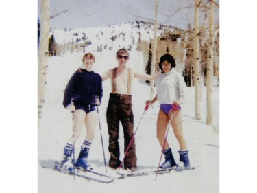 Stacey Menzies during a family ski trip.