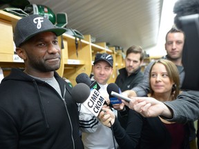 Questions about the status of quarterback Darian Durant (left) with the Riders have dominated talks during the off-season.