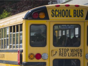 Regina police are investigating following a rollover on Ring Road involving a school bus and pickup truck on Wednesday morning.