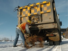 Next winter, City of Regina sander trucks could start using liquid salt to deal with ice on roads.