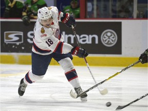 Regina Pats forward Bryan Lockner scored a goal in a losing cause Saturday night as his team dropped a 4-2 decision to the host Swift Current Broncos.