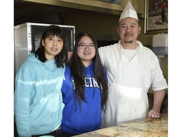 The Wong family — Sally, Elisa and Tony.