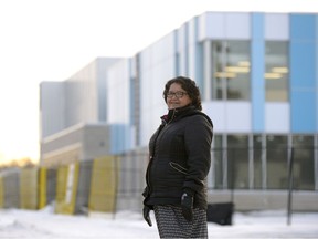 REGINA, SASK : January 19, 2017 - Doreen Oakes, a former Cree linguist at First Nations University of Canada, stands near the North Central Shared Facility called "Mamaweyatitan." Oakes finalized the spelling of the Cree word, which means "let's all be together." MICHAEL BELL / Regina Leader-Post.