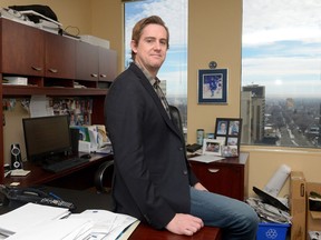 Jason Drummond of York Plains Investment Corp. at his office in Avord Tower.