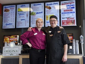 Danine Schlosser and Randy Nicolle are co-owners in the new Regina Fuddruckers, which opens on Jan. 30.