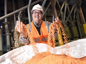Murad Al-Katib, President and Chief Executive Officer of AGT Food and Ingredients Inc., inside the companies processing plant in Regina.