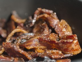 Jerky Boys Meats brought candied bacon to Beer Bacon Bands.