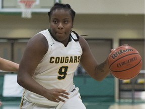 University of Regina Cougars guard Kyanna Giles is the rookie of the year in Canada West women's basketball.