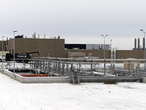 A view of part of Regina's new wastewater treatment plant.