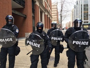 Washington, D.C. was the scene of protests Friday following the inauguration of President Donald Trump.