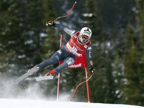 Italy&#039;s Peter Fill competes in an alpine ski, men&#039;s World Cup Super G, in Kvitfjell, Norway, Sunday, Feb. 26, 2017. (AP Photo/Alessandro Trovati)