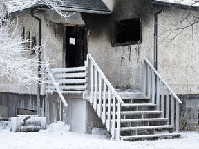 The Regina Fire and Protective Services Investigation Unit and Regina Police Service are on the scene of a house fire on the corner of 7th Avenue and Robinson Street in Regina.