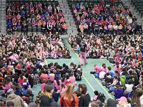 Around 1,500 school kids were at the University of Regina for Red Cross Pink Day