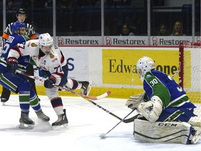 Regina Pats captain Adam Brooks had three assists Wednesday night in his team's 4-2 road win over the Swift Current Broncos.