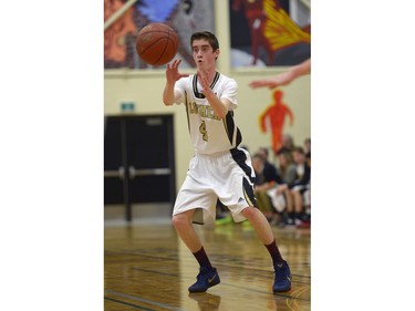 Luther Lions guard Callan WIllimott receives a pass at the Luther Invitational Tournament held at the Luther College High School gym.