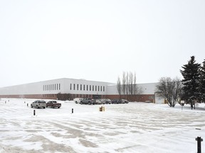 The warehouse located on the Titan Business Park on the corner of Park Street and Ross Avenue in Regina.