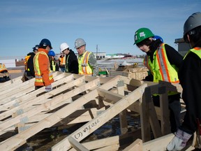 Thirteen First Nations high school students are building a tiny house in Yorkton.