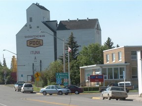 A view of Ituna, where council and a resident are feuding over the fate of an old liquor store building