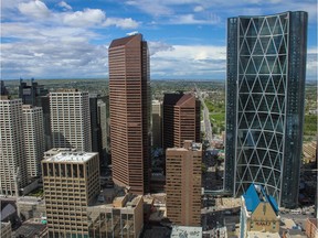 A view of part of downtown Calgary.