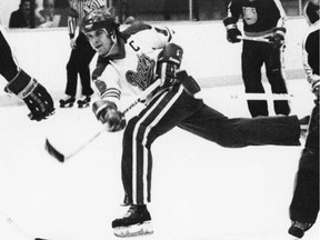 Jock Callander is shown with the 1981-82 Regina Pats, for whom he scored a franchise-record 190 points.