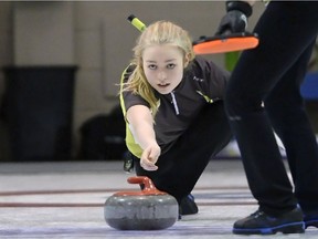 Stephanie Bukurak, shown in this file photo, and her Campbell girls team are off to the Saskatchewan High Schools Athletic Association curling championships.