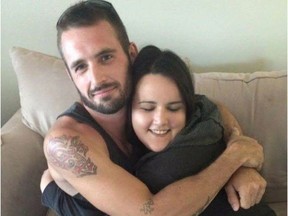 Mathew Dahl and his sister Sheri hug in this undated photo. Mathew had been missing since March 8 but his body was found April 1.