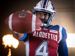 Montreal Alouettes quarterback Darian Durant during the TSN shoot at Evraz Place in Regina, SK. Wednesday, March 22, 2017. Photo courtesy Johany Jutras/CFL.
