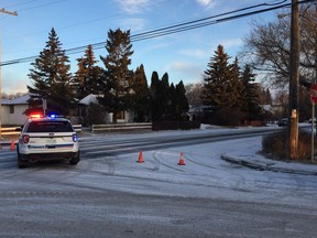 Regina Police on scene of a "weapons offence" at the 700 block of Elphinstone Street in Regina on Friday, Mar. 17. PHOTO ASHLEY ROBINSON