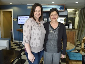 Pam Raymond, left, executive director and Lori Lovas, program facilitator, both of  All RISE Project Inc. stand in their restaurant in Regina.