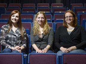 Luba Kozak, Katherine Mazenc and Nichole Faller will participate in 3MT on Wednesday night, presenting their theses in a quick and easy-to-understand way.