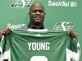 Quarterback Vince Young will be the biggest name at the Saskatchewan Roughriders' training camp, which is to begin Sunday in Saskatoon.