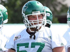 Saskatchewan Roughriders guard Brendon LaBatte's status for Sunday's game is still uncertain.