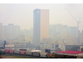 While the WHO rated Regina's air quality as poor, the truth is that there is more to the readings that initially meets the eye. This image was taken in 2015 when smoke from northern wildfires prompted air quality alerts in the city.