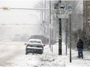 Heavy snow is expected in Regina today.