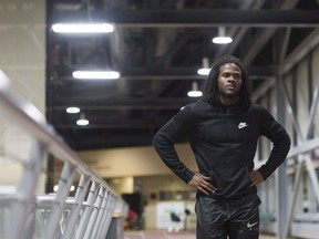 The University of Regina Cougars' Tevaughn Campbell — a cornerback with the Saskatchewan Roughriders — is ready for the 2017 U Sports track and field championships.