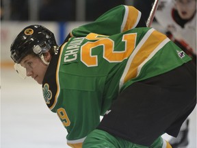 Conner Chaulk of Swift Current Broncos. Photo by Steven Mah, Southwest Booster.