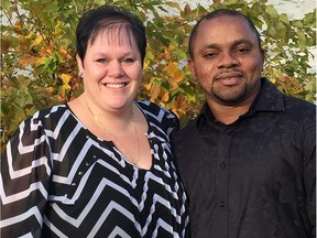 Michelle and Victor Omoruyi. Michelle has been charged with human smuggling after allegedly helping nine West African asylum seekers across the U.S. border into Saskatchewan. Victor is being held in jail in North Dakota in connection to the same investigation. Facebook.