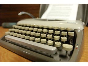 This was the original typewriter used by late journalist James M. Minifie.  In James memory, the Jame M. Minifie Fund was established by the Minifie family in June 1980, to support the new School of Journalism and Communications.