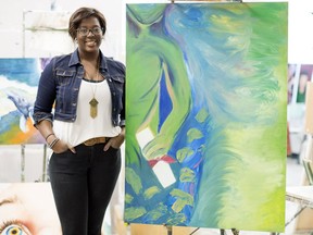 University of Regina student Faith Ogundipe took a fine arts class, spurred by her involvement in the Duke of Edinburgh's International Award program.