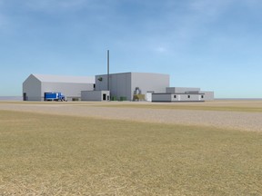 The proposed design for the 146,000 tonne per year Western Potash pilot plant at Milestone. MILESTONE POTASH CORP.